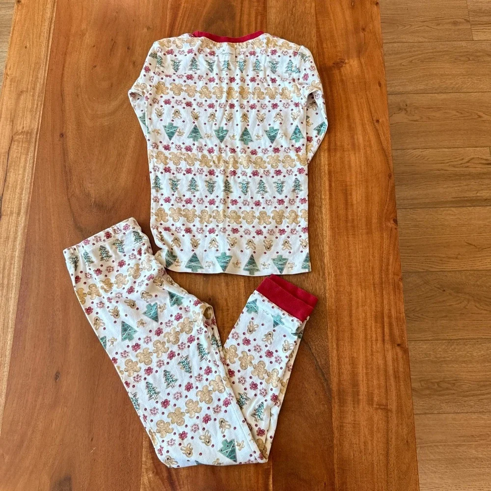 Burt's Bees Kids Gingerbread Christmas Pajama Set Size 10Y
